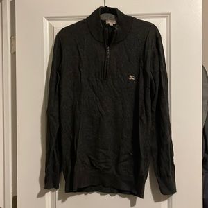 Burberry Quarter Zip Mens Sweater